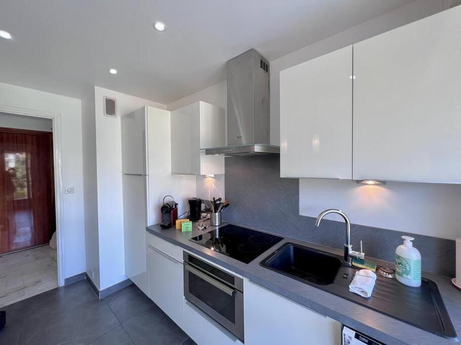 Le Pinede - Apt 4 Prs- Parking - Clim - 500M Plages Antibes Ngoại thất bức ảnh